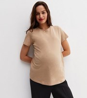 New Look Maternity Mink Crew Neck T-Shirt